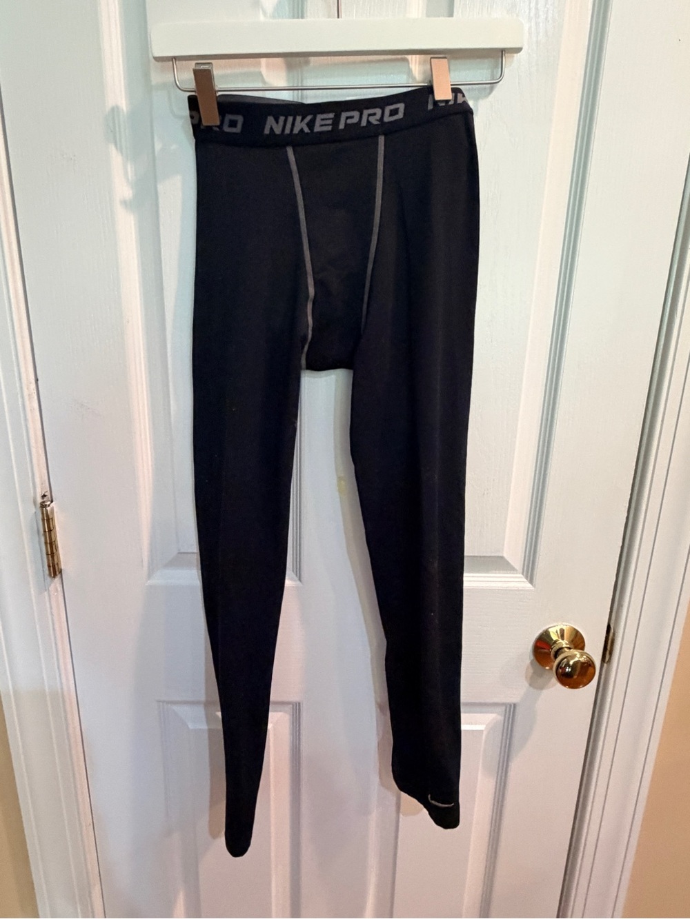 Nike Black Pro Compression Base Layer Tights Size Large